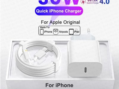 Apple Original 30W Quick Charger For iPhone 11 13 12 14 15 16 Pro Max Mini XR XS X 8 Plus Fast Charging Type C iPhone Cable