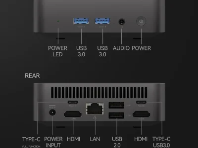Mini PC Windows 11 Intel Core i9 8950HK Celeron N5095 Desktop Pc Gaming Computer 16GB DDR4 1TB 2TB SSD WiFi 6 Portable Pc Gamer