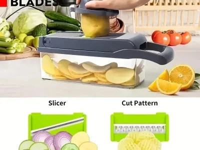 Multifunctional Grate Vegetable Food Chopper Slicer Dicer Cut Kitchen Items.