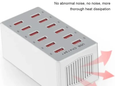 USB Charging Station 60W 12-Ports USB Wall Charger for Multiple Devices Charging Power USB Charger Hub Charging Block Desk