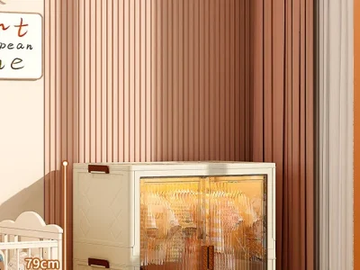 Multifunctional Large Folding Wardrobe Living Room Organizer Cabinet Thickening Storage Locker Bedside Table Folding Storage Bin