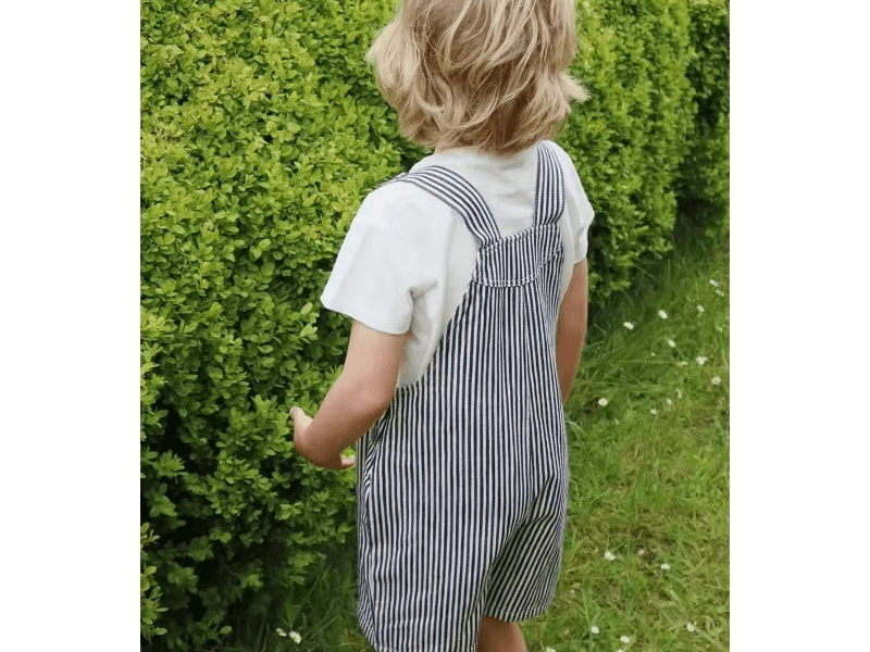 Boys and Girls Lemon dinosaur Striped Strap Shorts Baby Clothes