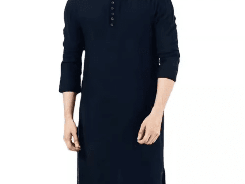 Muslim Robe Pakistan Islamic Men Clothing 2024 Arabic Style Fashion Simple Long Men's Shirt