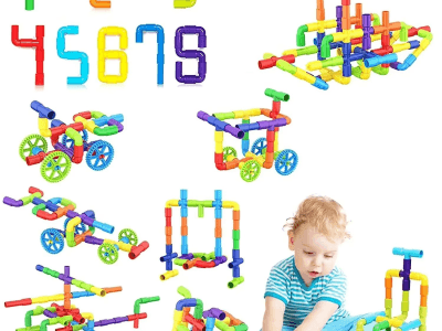 DIY Water Pipe Building Blocks Toys Children Architect Assembling Montessori Early education Gift