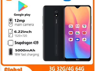 Xiaomi Redmi 8A smartphone 4G 64G Global firmware 5000mAh 6.22inch Snapdargon 439 12MP 18W Facial recognition used phone