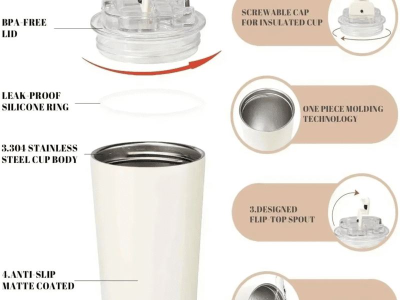 SMEG Tumbler Thermos Cup Milky Coffee Mug Insulated Water Bottle Portable Travel Stainless Steel Car Vacuum Flasks Drinking Cup