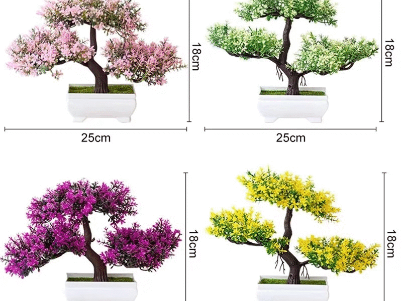 Artificial Plants Bonsai Small Tree Pot Fake Plant Flowers Potted Ornaments For Home Room Table Decoration Hotel Garden Decor