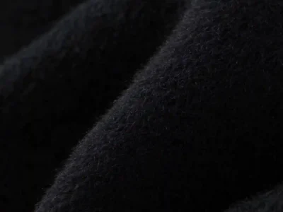 DUSHU Elegant Sets Women Winter Cropped Black Coats Skirt Suit Peter Pan Collar Woolen Jacket Age-reducing Temperament French