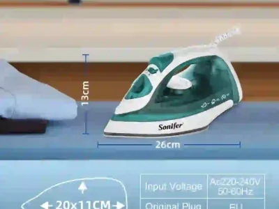 Electric Iron Portable Mini Garment Steamer Steam Iron For Clothing Iron Adjustable Ceramic Soleplate Iron For Ironing Sonifer