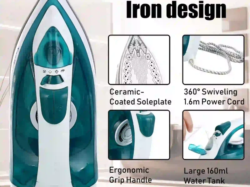 Electric Iron Portable Mini Garment Steamer Steam Iron For Clothing Iron Adjustable Ceramic Soleplate Iron For Ironing Sonifer