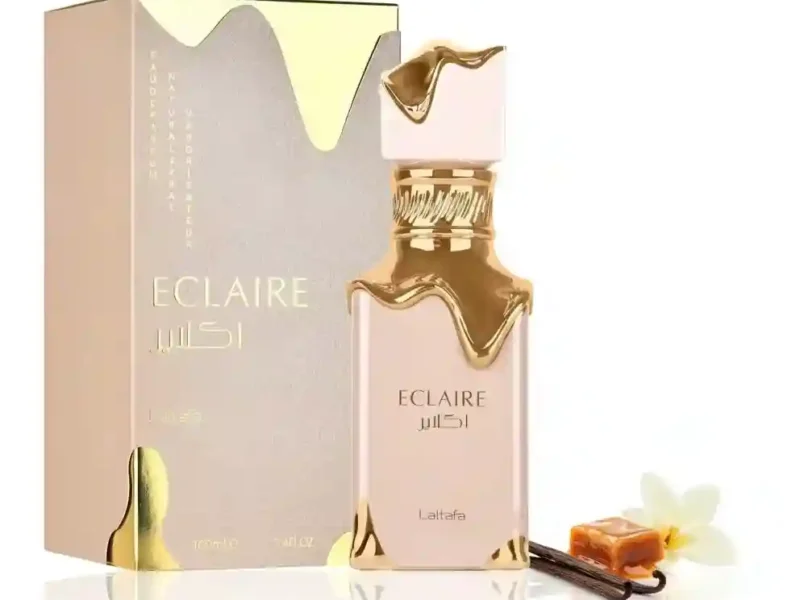 Lattafa Eclaire Eau De Parfum for Women Vanilla Caramel Sweet Floral Long Lasting Fragrance 3.4oz 100ml