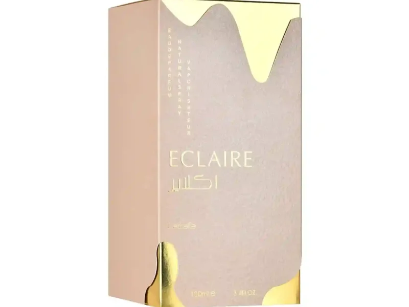 Lattafa Eclaire Eau De Parfum for Women Vanilla Caramel Sweet Floral Long Lasting Fragrance 3.4oz 100ml