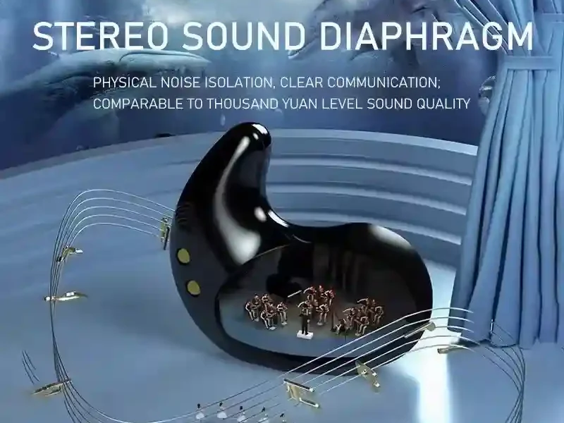 MD528 Sleep Invisible Earbuds Tiny Headphone Sport Stereo Bluetooth 5.3 Earphone Hidden Noise Cancelling Wireless Headset